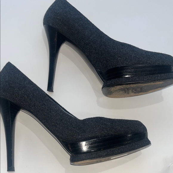 EUC STUART WEITZMAN Wool Platform Pumps - Picture 12 of 15